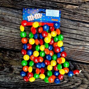 Vintage Kurt Adler M&M Candy 6 ft Colorful Christmas Garland